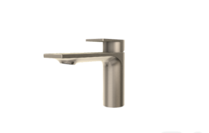 AQUABRASS - Alpha robinet de lavabo monotrou nickel brossé