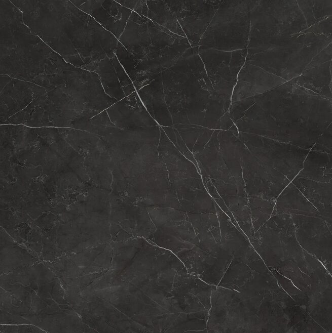 32 x 32 La Marca Nero Venato Polie RT G Tuile en Porcelaine.