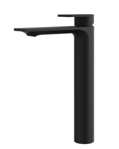 Aquabrass - ALPHA tall single holw lavatory faucet - black matte