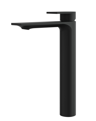 Aquabrass Xpress - ALPHA robinet de lavabo monotrou haut - noir matte