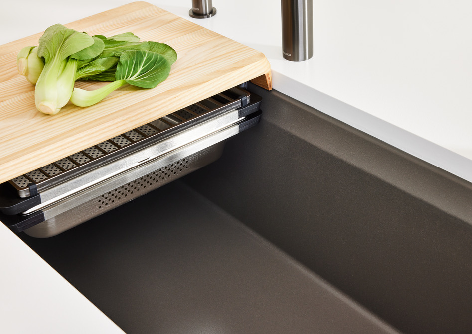 Blanco inteos 30 SILGRANIT coal black - Includes GRID 443344