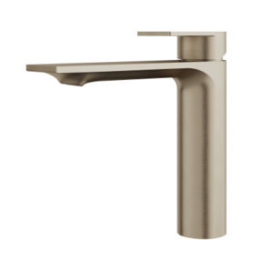 Aquabrass - ALPHA tall single holw lavatory faucet - brushed nickel