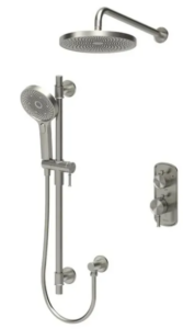 TENZO Alyss, Shower kit, T-Box 2 functions Brushed Nickel, Valve Included