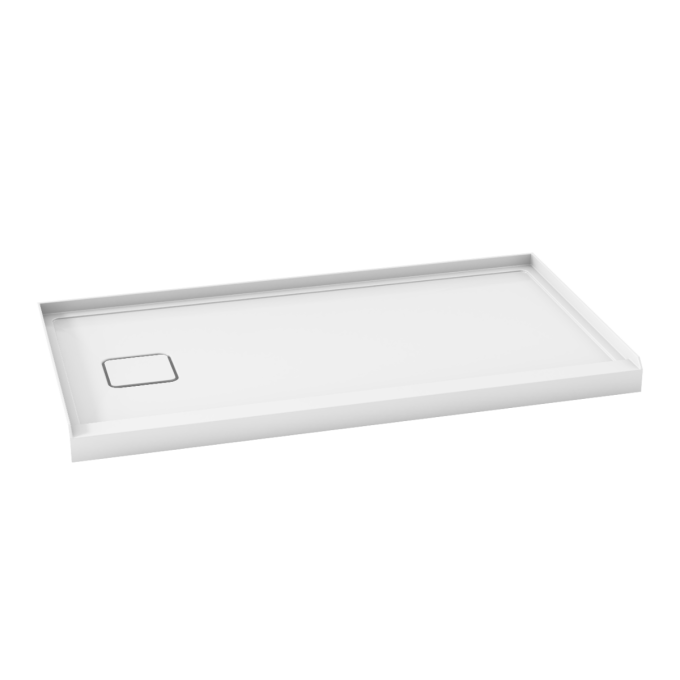 KALIA Kover™ 60x32 Base de douche rectangulaire en acrylique ALCOVE 60” x 32” - Drain à gauche - Antifuite
