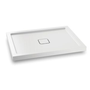 KALIA Kover™ Rectangular acrylic shower base 48” x 36” - Centered drain (Tiling flange	kit included)