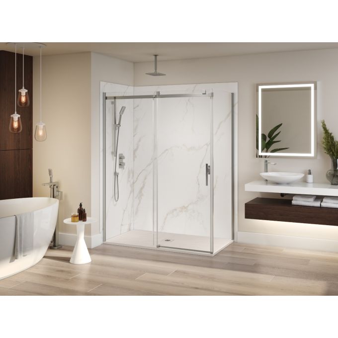 KALIA LAUZA Base de douche en Castylat™ - 60” x 36” - Sable Lisse