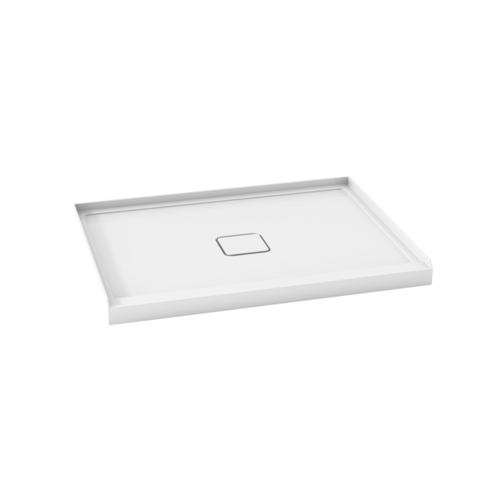 KALIA Kover? Base de douche rectangulaire en acrylique ALCOVE 48” x 36” anti-fuite - Drain central
