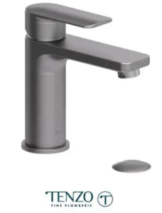 TENZO DELANO Robinet de lavabo monotrou, drain avec trop plein inclus en Graphite
