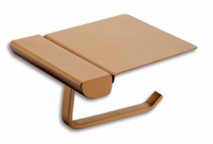 Vasco - Tablette porte-papier de toilette murale - cuivre brossé
