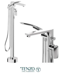 TENZO DELANO Robinet de bain autoportant en chrome