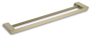 Vasco -Porte-serviettes double murale 23" - or champagne