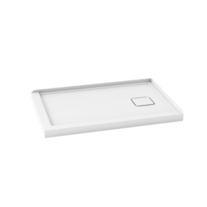 KALIA Kover™ Base de douche rectangulaire en acrylique 48” x 32” - Drain à droite - Antifuite