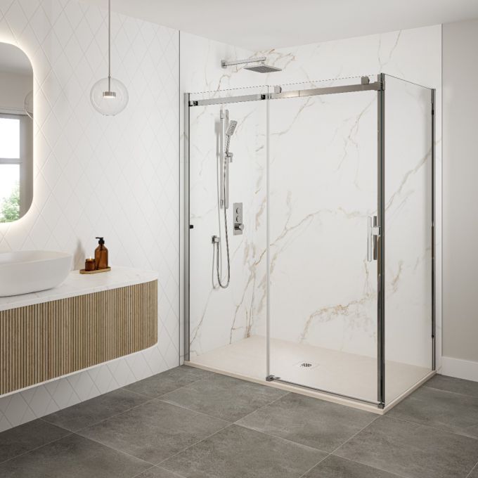 KALIA LAUZA Base de douche en Castylat™ - 60” x 36” - Sable Lisse