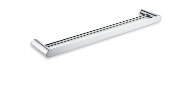 Nova - Wall-mounted double towel bar 23" - Chrome
