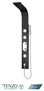 TENZO PRO EVOLO Colonne de douche 3 fonctions en Noir Mat