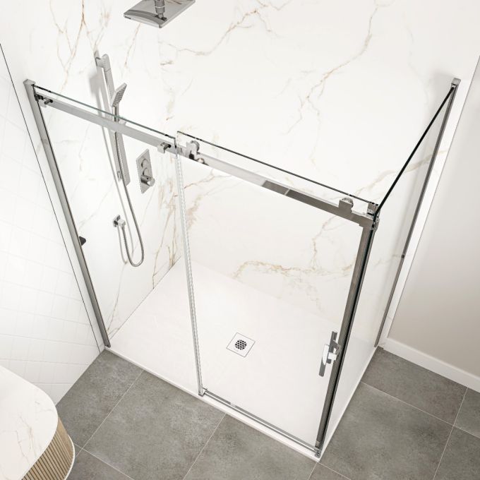 KALIA LAUZA Base de douche en Castylat™ - 60” x 36” - Blanc texturé