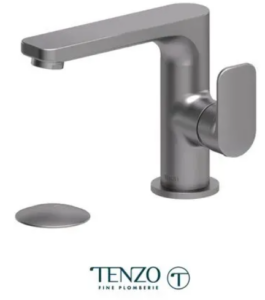 TENZO DELANO Robinet de lavabo monotrou, drain SANS TROP PLEIN inclus en Graphite