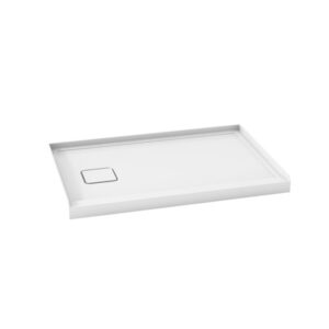 KALIA Kover™ Base de douche rectangulaire en acrylique ALCOVE 48” x 32” antifuite - Drain à gauche