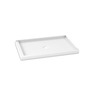 KALIA Koncept™ 48x32 Rectangular acrylic shower base 48x32 - Centered drain RIGHT WALL INSTALLATION