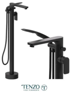 TENZO DELANO Robinet de bain autoportant en noir mat