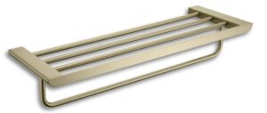 Vasco - Tablette porte-serviettes murale 23" - or champagne