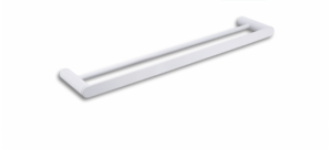 Nova - Porte-serviettes murale double 23" - Blanc mat