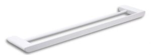 Vasco - Porte-serviettes double murale 23" - mat blanc
