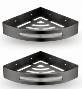 Austral - Tablettes en coin - noir métallisé brossé