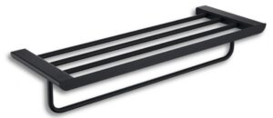 Vasco - Tablette porte-serviettes murale 23" - noir mat