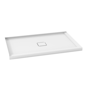 KALIA Kover™ 60x36 Rectangular acrylic shower base 60” x 36” - Anti-leak - Centered drain LEFT WALL INSTALLATION