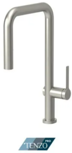TENZO PRO KITCHEN FAUCET MYLO SQUARE IN STAINLESS STEEL