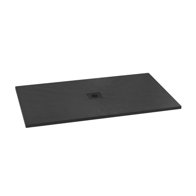 KALIA LAUZA Base de douche en Castylat™ - 60” x 36” - Noir Texturé