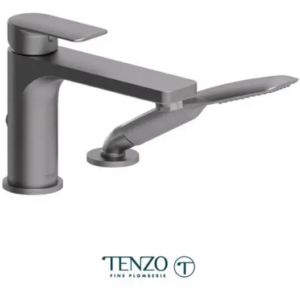 TENZO Delano Robinet de bain romain 2 morceaux en graphite