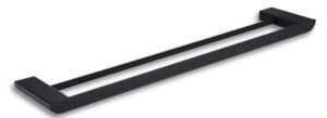 Vasco - Porte-serviettes double murale 23" - noir mat